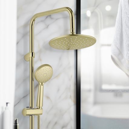 WENKO 26182100 - Dušas sistēma YOUNG LINE 101 cm, zelta krāsa