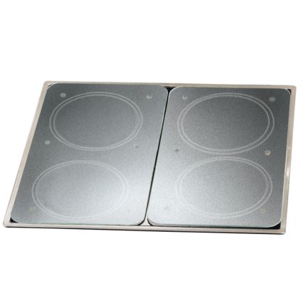 WENKO 2712663100 - Pārklājuma plāksne 30x52 cm caurspīdīga/pelēka