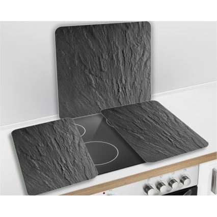 WENKO 2712984500 - Pārsega plāksne NEITRĀLA 56x50 cm melna/caurspīdīga