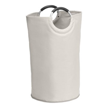 WENKO 3440001100 - Veļas grozs STONE 38x72 cm bēšs/sudraba/melns
