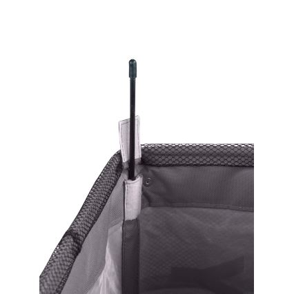 WENKO 3450112100 - Veļas grozs QUADRO 40x60 cm pelēks/melns