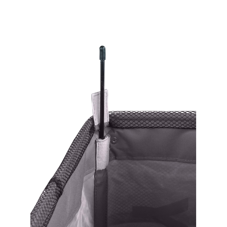 WENKO 3450112100 - Veļas grozs QUADRO 40x60 cm pelēks/melns