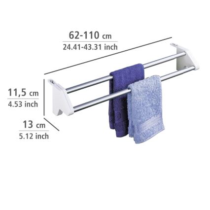 WENKO 3702100 - Žāvētājs 13x11,5 cm sudraba/balta