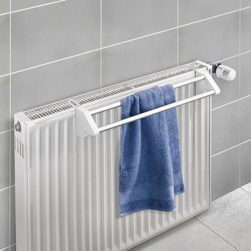 WENKO 3703100 - Veļas žāvētājs TWIN 60x13 cm sudraba/balta