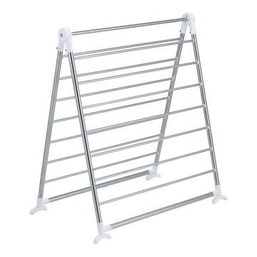 WENKO 3772020100 - Veļas žāvētājs PROFI 65x150 cm nerūsējošais tērauds/sudraba/balts