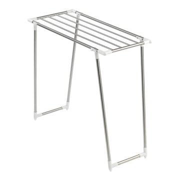 WENKO 3774020100 - PROFI SINGLE veļas žāvētājs 87x79 cm nerūsējošais tērauds/sudraba/balts