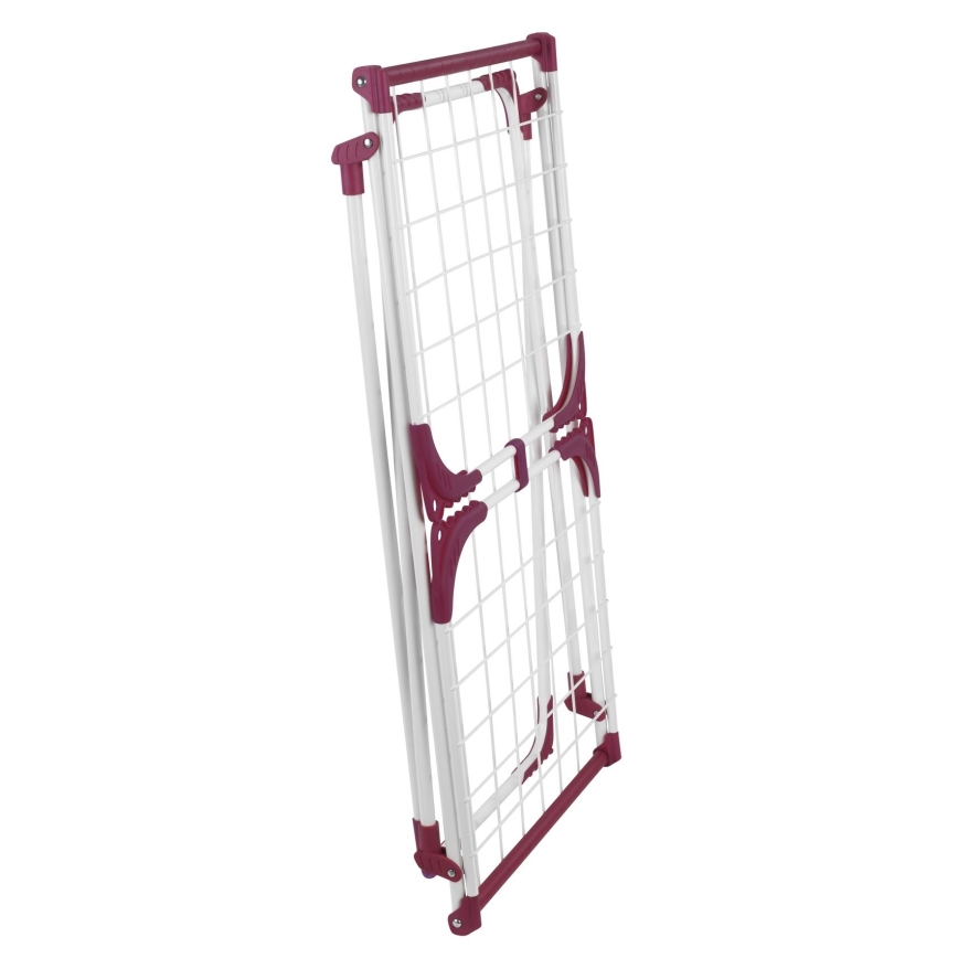 WENKO 3774021100 - Veļas žāvēšanas statīvs SUMMER DRY 153x76 cm balts/rozā