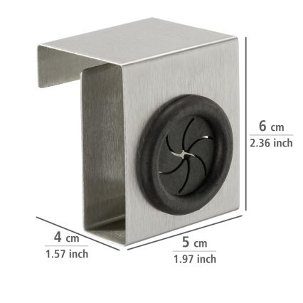 WENKO 4368060100 - Āķis PUSH 5x6 cm sudraba/melna