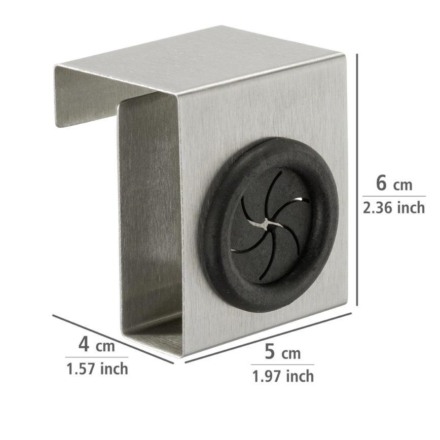 WENKO 4368060100 - Āķis PUSH 5x6 cm sudraba/melna