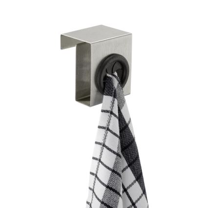 WENKO 4368060100 - Āķis PUSH 5x6 cm sudraba/melna