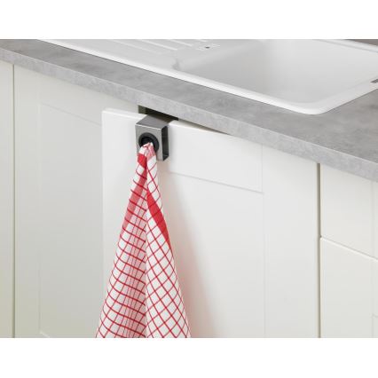 WENKO 4368060100 - Āķis PUSH 5x6 cm sudraba/melna