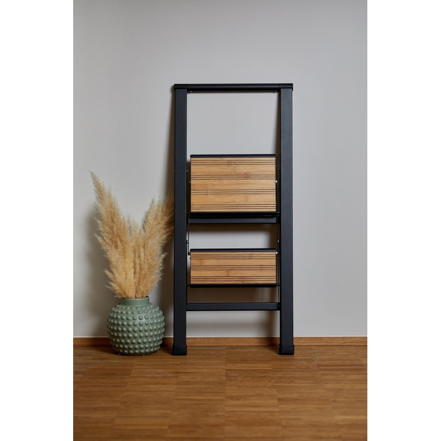 WENKO 50482100 - ALU-DESIGN alumīnija kāpnes 44x101 cm, melnas