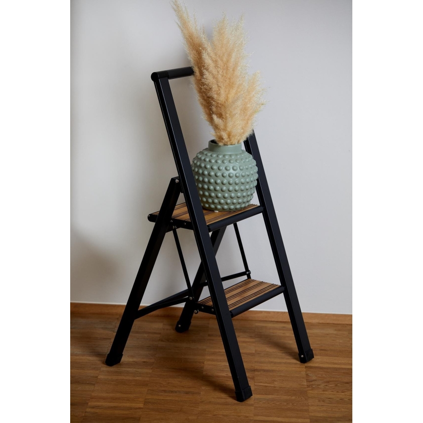WENKO 50482100 - ALU-DESIGN alumīnija kāpnes 44x101 cm, melnas