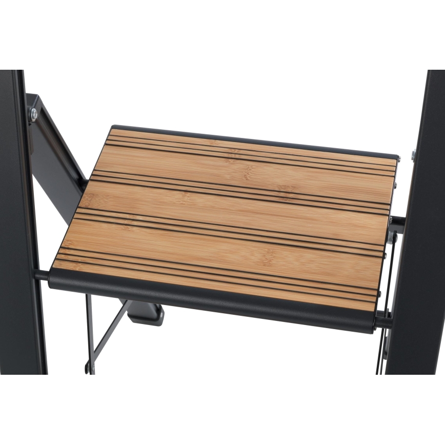 WENKO 50482100 - ALU-DESIGN alumīnija kāpnes 44x101 cm, melnas