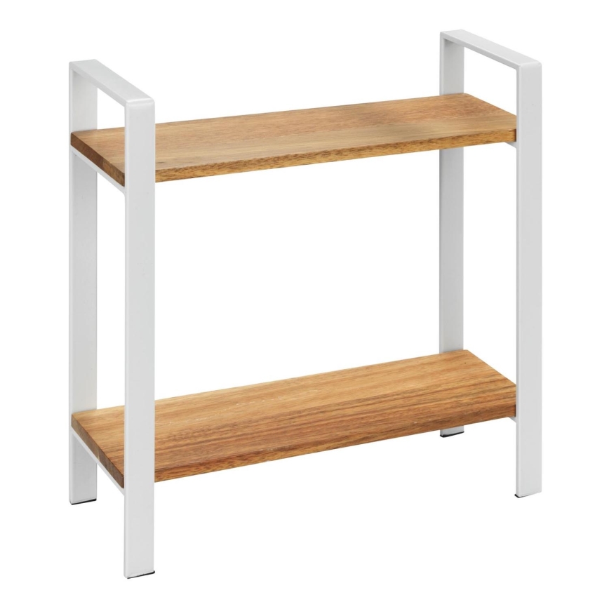 WENKO 53024100 - Plaukts LOUISA 32x33 cm balts/brūns