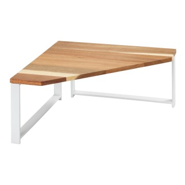 WENKO 53026100 - LOUISA plaukts 30x30 cm balts/brūns