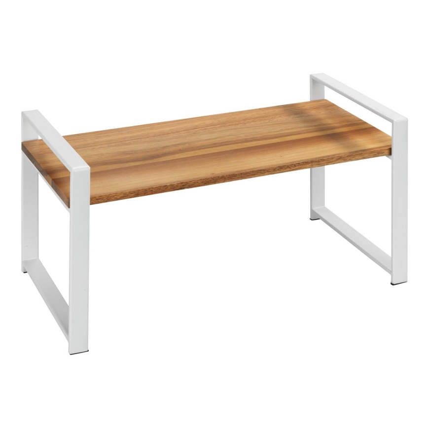 WENKO 53027100 - Plaukts LOUISA 40x20 cm balts/brūns