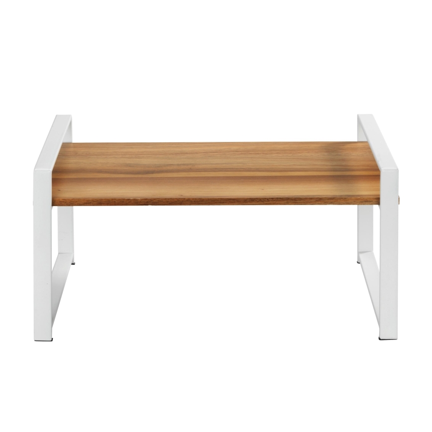 WENKO 53027100 - Plaukts LOUISA 40x20 cm balts/brūns