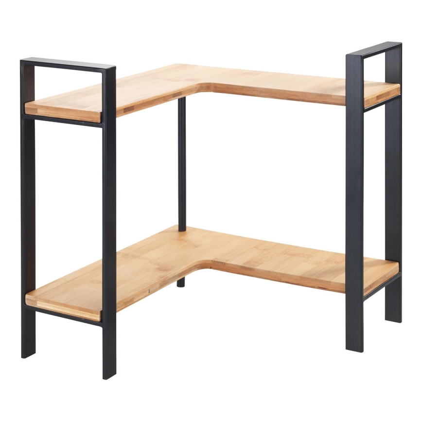 WENKO 53028100 - Plaukts LOU 30x33 cm melns/brūns