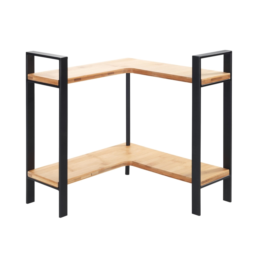 WENKO 53028100 - Plaukts LOU 30x33 cm melns/brūns