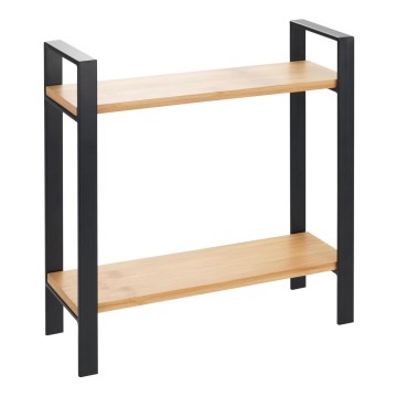WENKO 53029100 - Plaukts LOU 32x33 cm melns/brūns