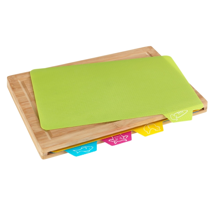 WENKO 53064100 - Griežamā dēlīte 32,5 x 22,5 cm, brūna/daudzkrāsaina
