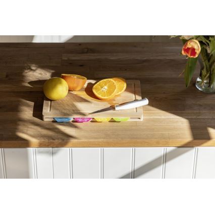 WENKO 53064100 - Griežamā dēlīte 32,5 x 22,5 cm, brūna/daudzkrāsaina
