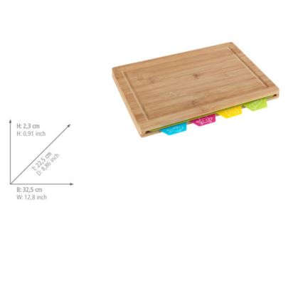 WENKO 53064100 - Griežamā dēlīte 32,5 x 22,5 cm, brūna/daudzkrāsaina
