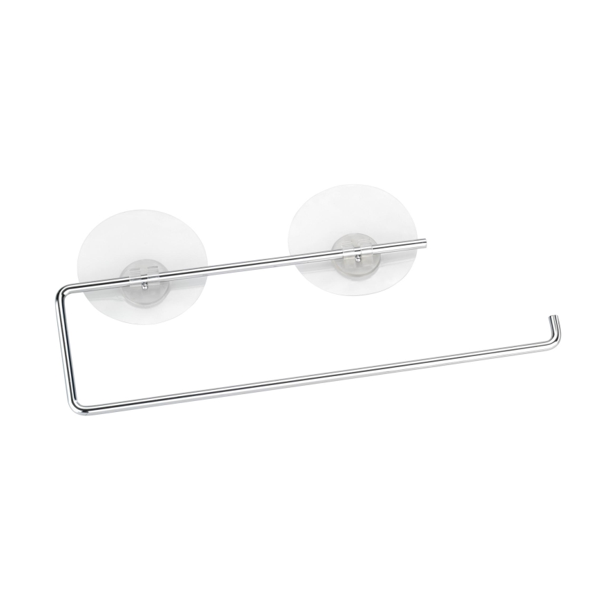 WENKO 53130100 - Dvieļu turētājs STATIC-LOC 30x8,5 cm sudraba/caurspīdīgs
