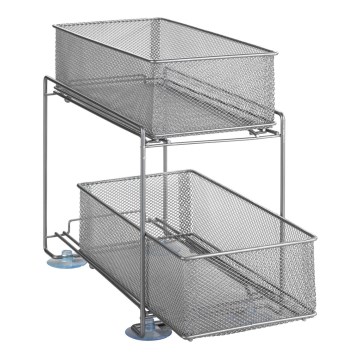 WENKO 53140800 - GIOMA plaukts 35x33,5 cm, sudraba krāsā