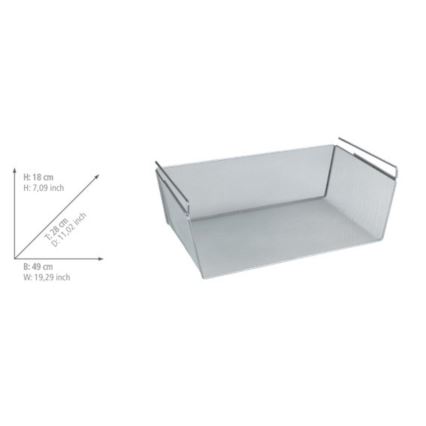 WENKO 53143100 - Sudraba grozs 49x28 cm