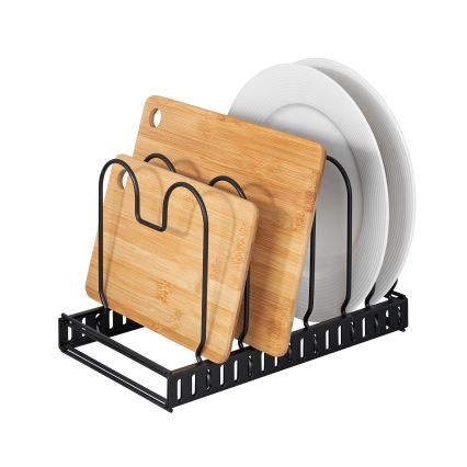 WENKO 53149100 - Vāku un pannu turētājs 18x18 cm melns
