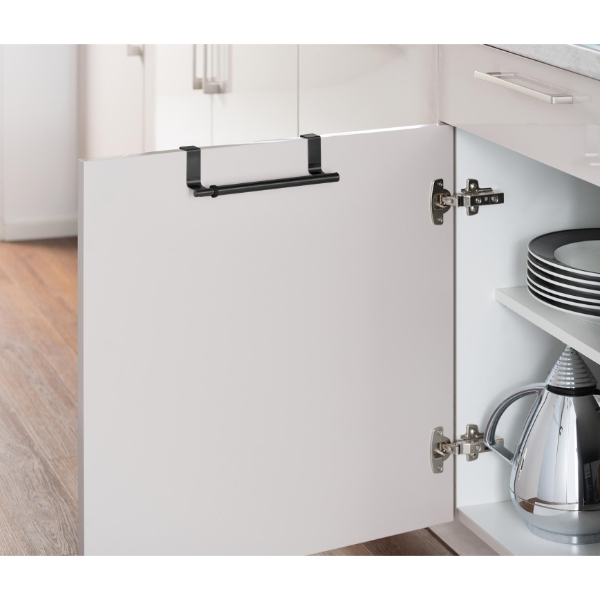 WENKO 53247100 - Dvieļu turētājs 36-60 cm nerūsējošais tērauds/melns