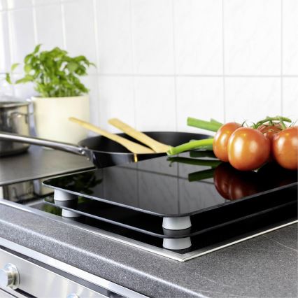 WENKO 53898100 - Aizsargplāksne 52x30 cm melna/pelēka/caurspīdīga