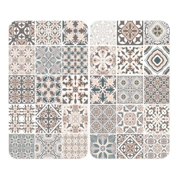 WENKO 53904100 - Plīts virsmas vāks 30x52 cm daudzkrāsains/pelēks/caurspīdīgs