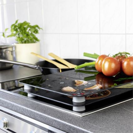 WENKO 53907100 - Plīts virsmas pārsegs 30x52 cm daudzkrāsains/pelēks/caurspīdīgs