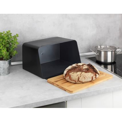 WENKO 54098100 - Maizes kaste KUBO 35x26,5 cm melna/brūna