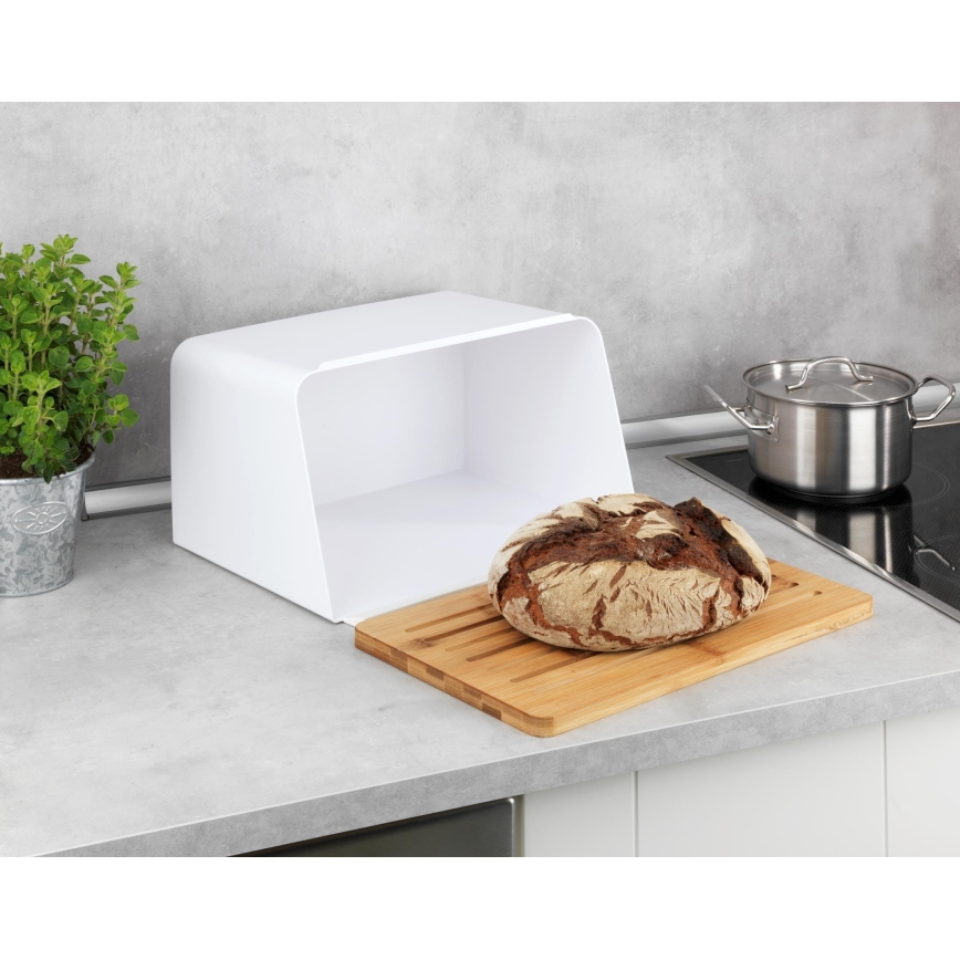 WENKO 54099100 - Maizes kaste KUBO 35x26,5 cm balta/brūna