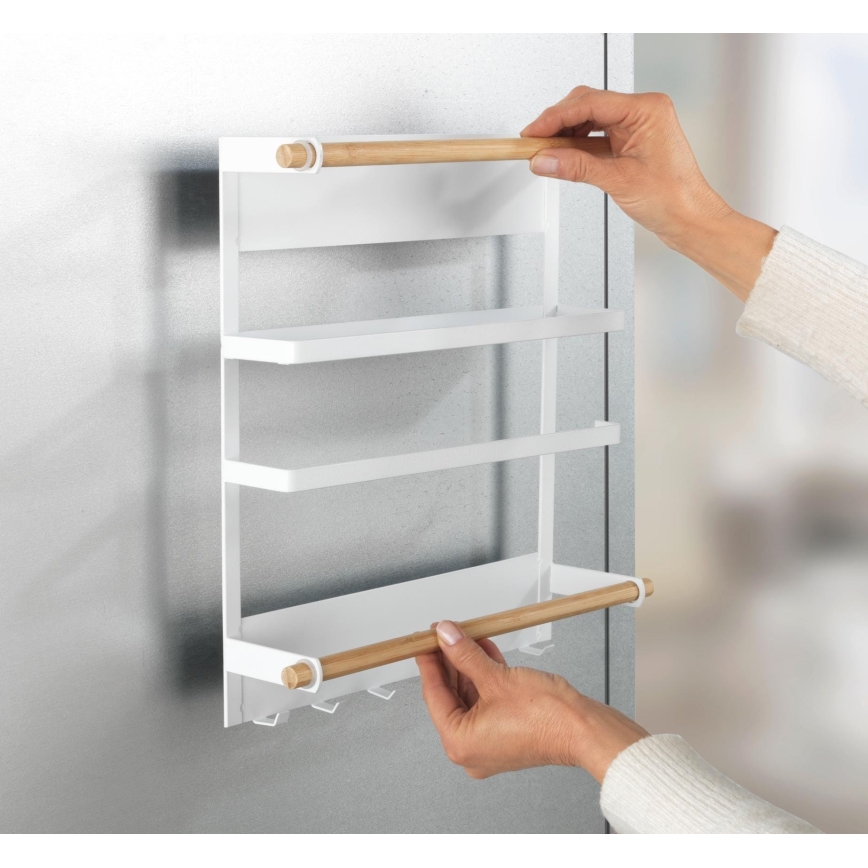 WENKO 54113100 - Organizators MAGNA 33x34 cm balts/brūns/melns