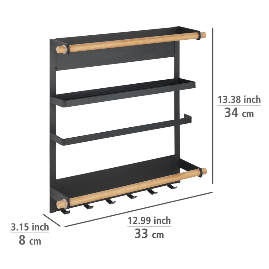 WENKO 54114100 - Organizators MAGNA 33x34 cm melns/brūns