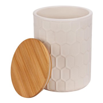 WENKO 54222100 - Kaste MAYA 13x17 cm balta/brūna