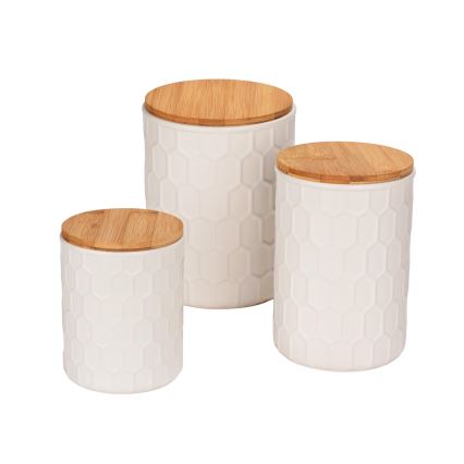 WENKO 54222100 - Kaste MAYA 13x17 cm balta/brūna