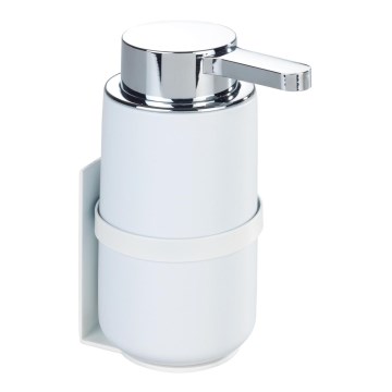 WENKO 54655100 - Ziepju dozators WOYA 250 ml balts/spīdīgs hroms