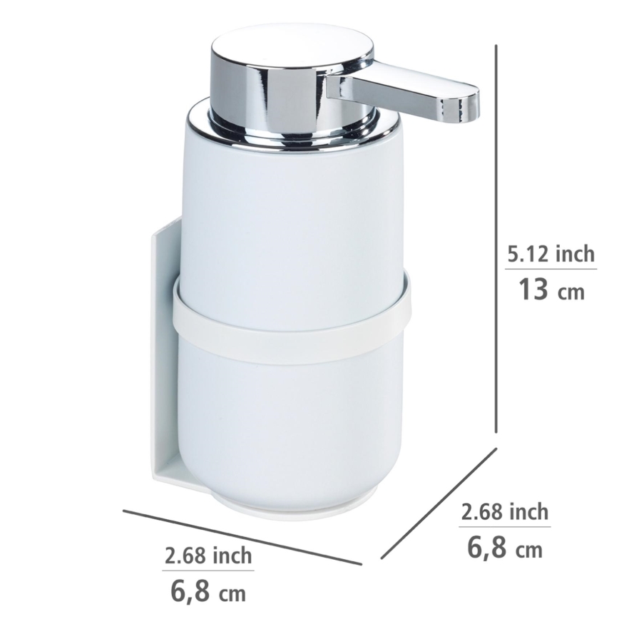 WENKO 54655100 - Ziepju dozators WOYA 250 ml balts/spīdīgs hroms