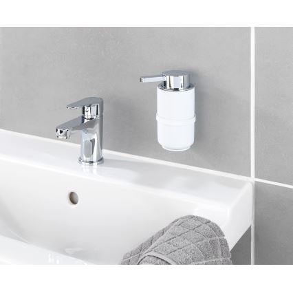 WENKO 54655100 - Ziepju dozators WOYA 250 ml balts/spīdīgs hroms