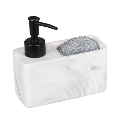 WENKO 54668100 - Ziepju dozators RESA 14,5x14,3 cm balts/melns