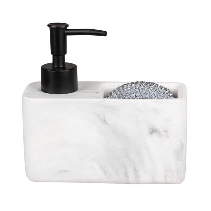 WENKO 54668100 - Ziepju dozators RESA 14,5x14,3 cm balts/melns
