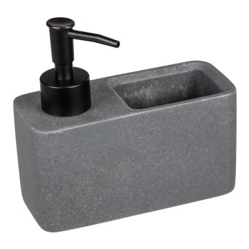 WENKO 54669100 - Ziepju dozators RESA 14,5x14,3 cm pelēks/melns
