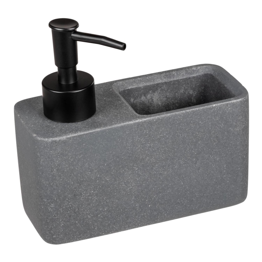 WENKO 54669100 - Ziepju dozators RESA 14,5x14,3 cm pelēks/melns