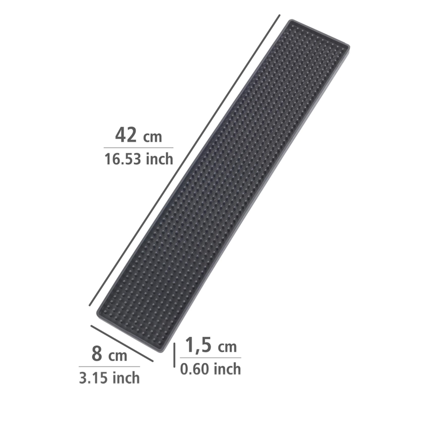 WENKO 54700100 - Pilēšanas paliktnis 42x8 cm melns
